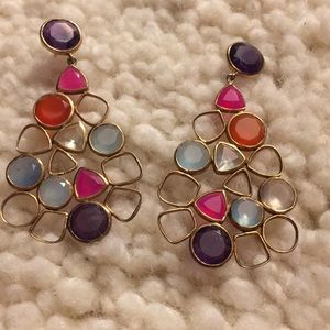 Multi jeweled earrings